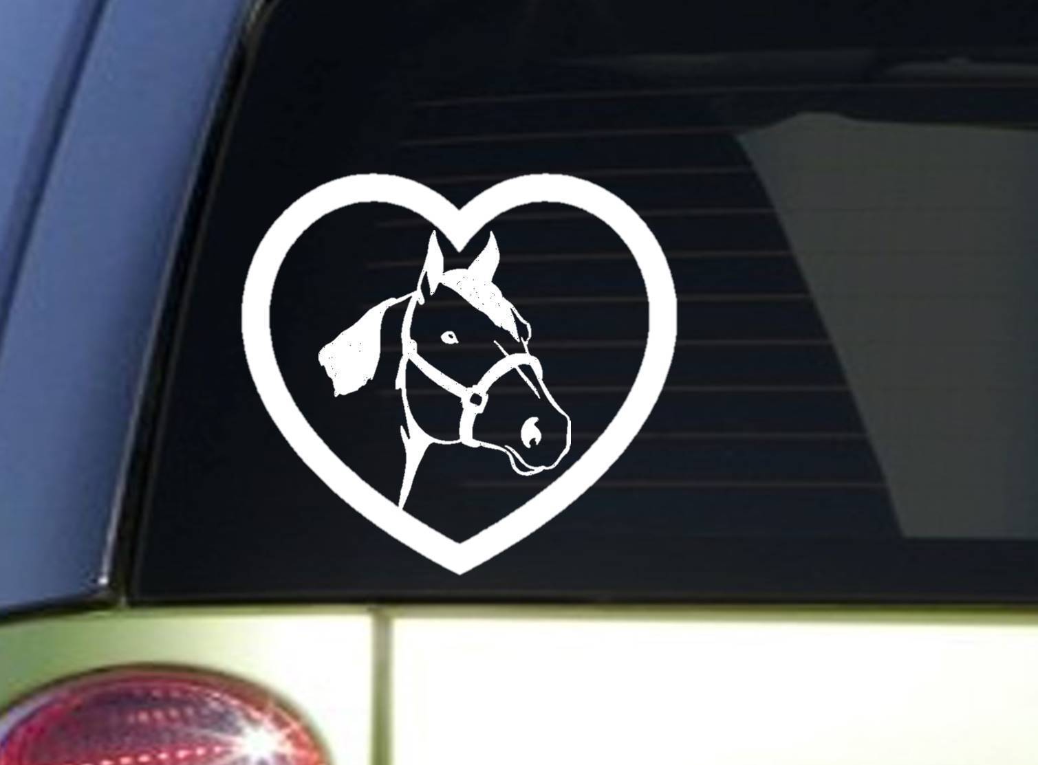 Horse heart *I841* 6″ Sticker horse decal ˜