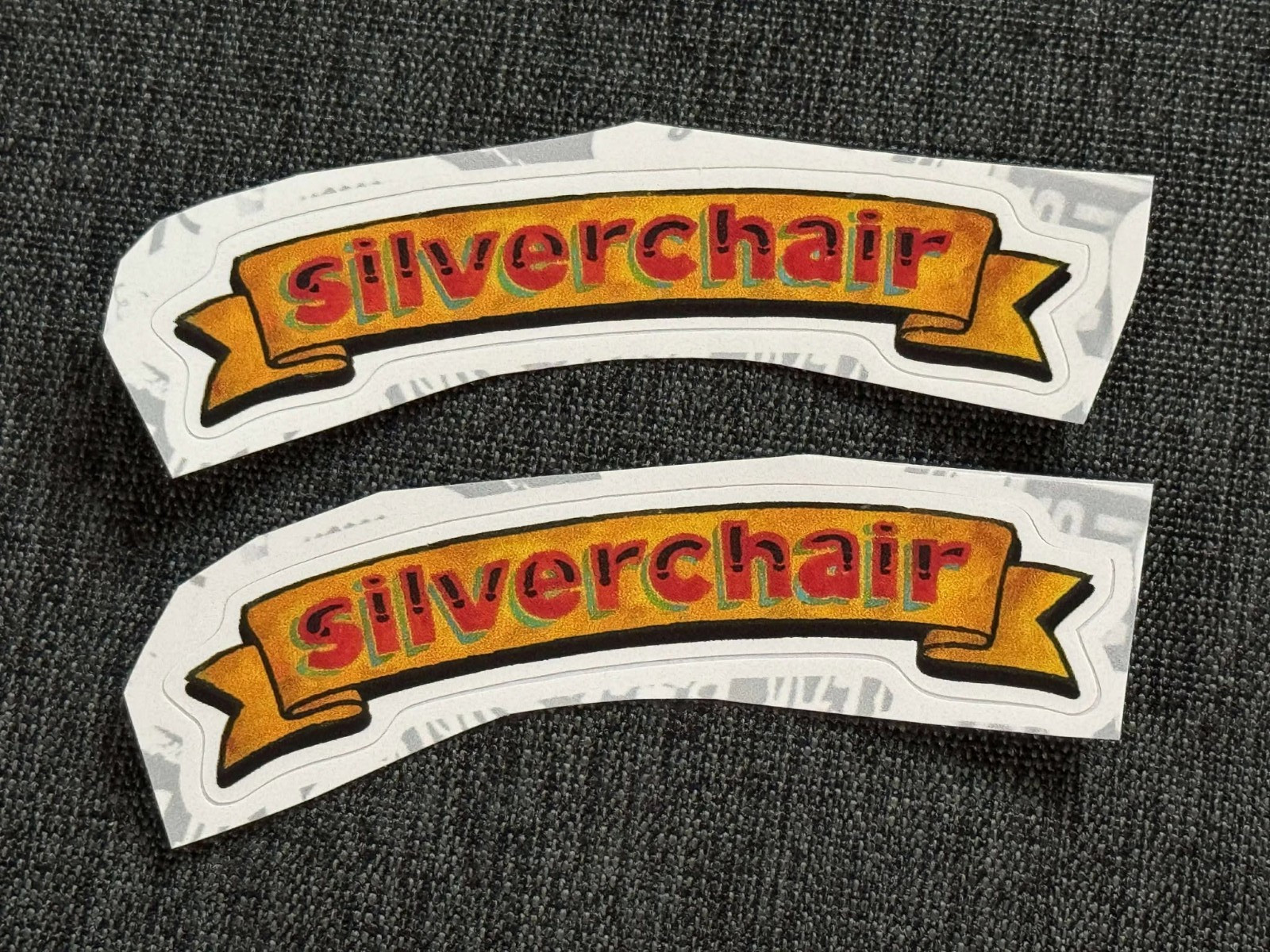 Lot (2) SILVERCHAIR 1/2″ x 3 1/4″ Band Logo STICKERS Fast! FREE SHIP!