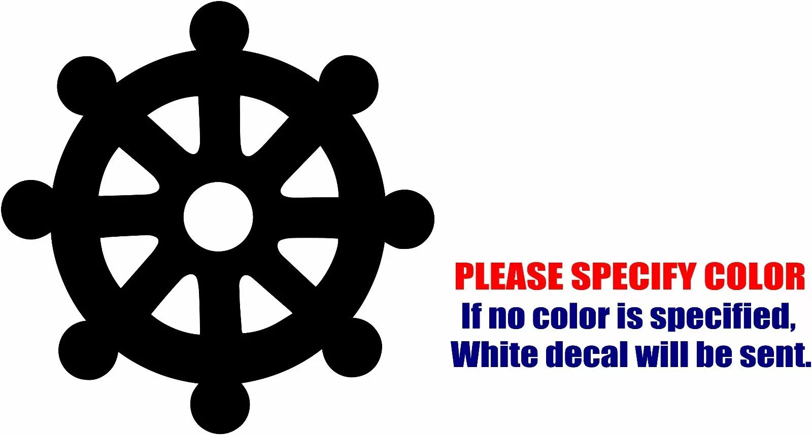 DHARMA WHEEL Vinyl Decal Sticker Car Truck window Bumper Various Sizes