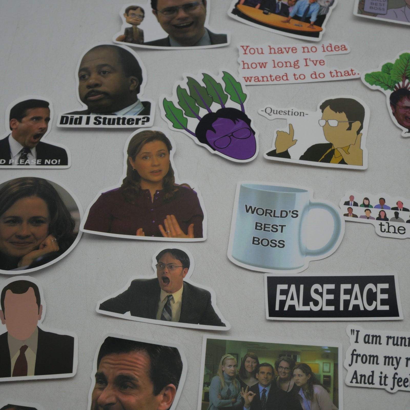 46 The Office Stickers Michael Dwight Jim Stanley Kevin Vinyl Laptop Bottle