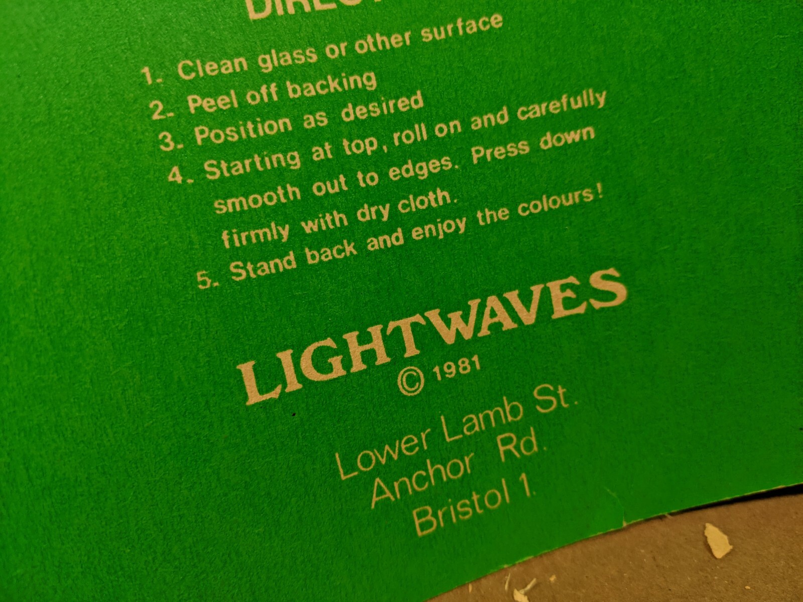 Lightwaves The Storm Transparency Decal Sticker Vintage