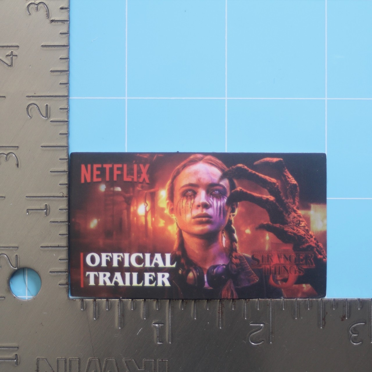 Stranger Things 5 Sticker (PROMO ARTWORK) Netflix Horror Show, Matte PVC Decal