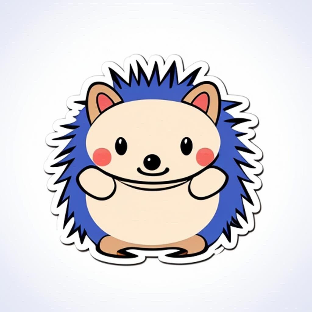 Hedgehog Sticker Decal
