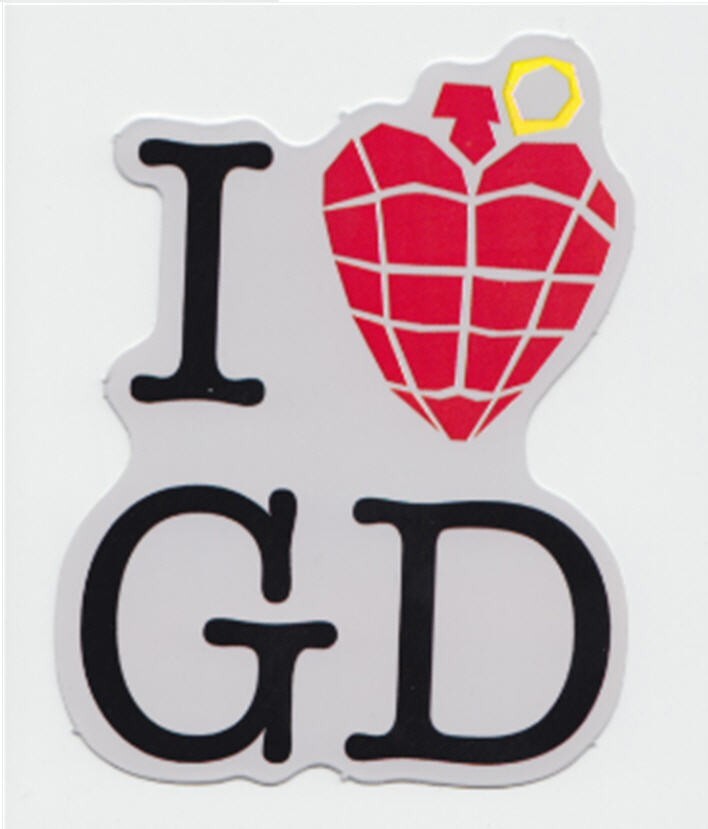 Green Day 15 Sticker Set | Grenade American Punk Rock Pop Skate Punk Band Logo