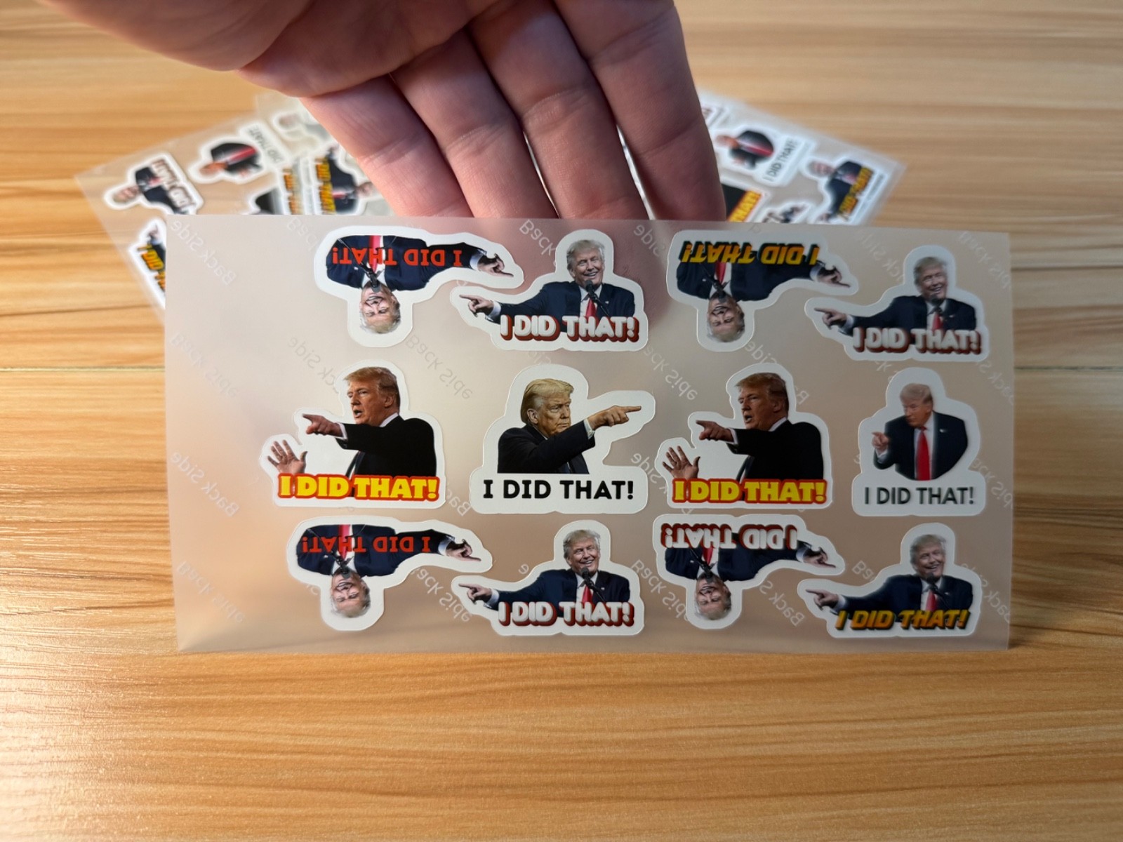 Trump “I DID THAT” Stickers 50pcs Mixed Political Vinyl Decals for Gas Pump 1″