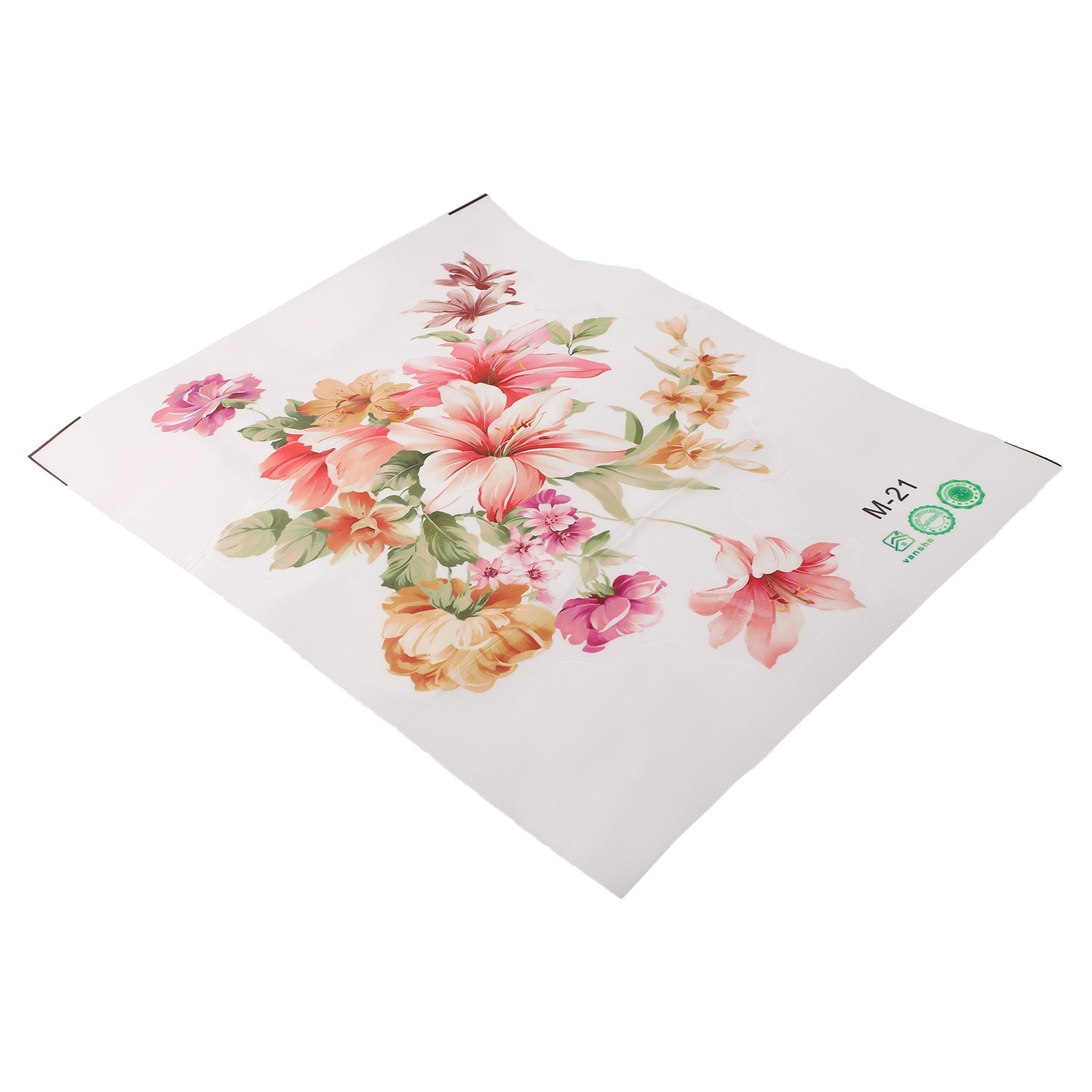 Wall Sticker Romantic Flowers Waterproof For Room Decoration Wedding Decoration