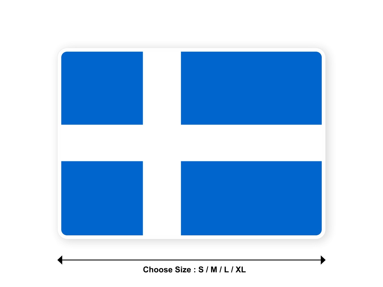 Sticker flag SHETLAND united kingdom county 3,9”(S) -11”(XL) decal