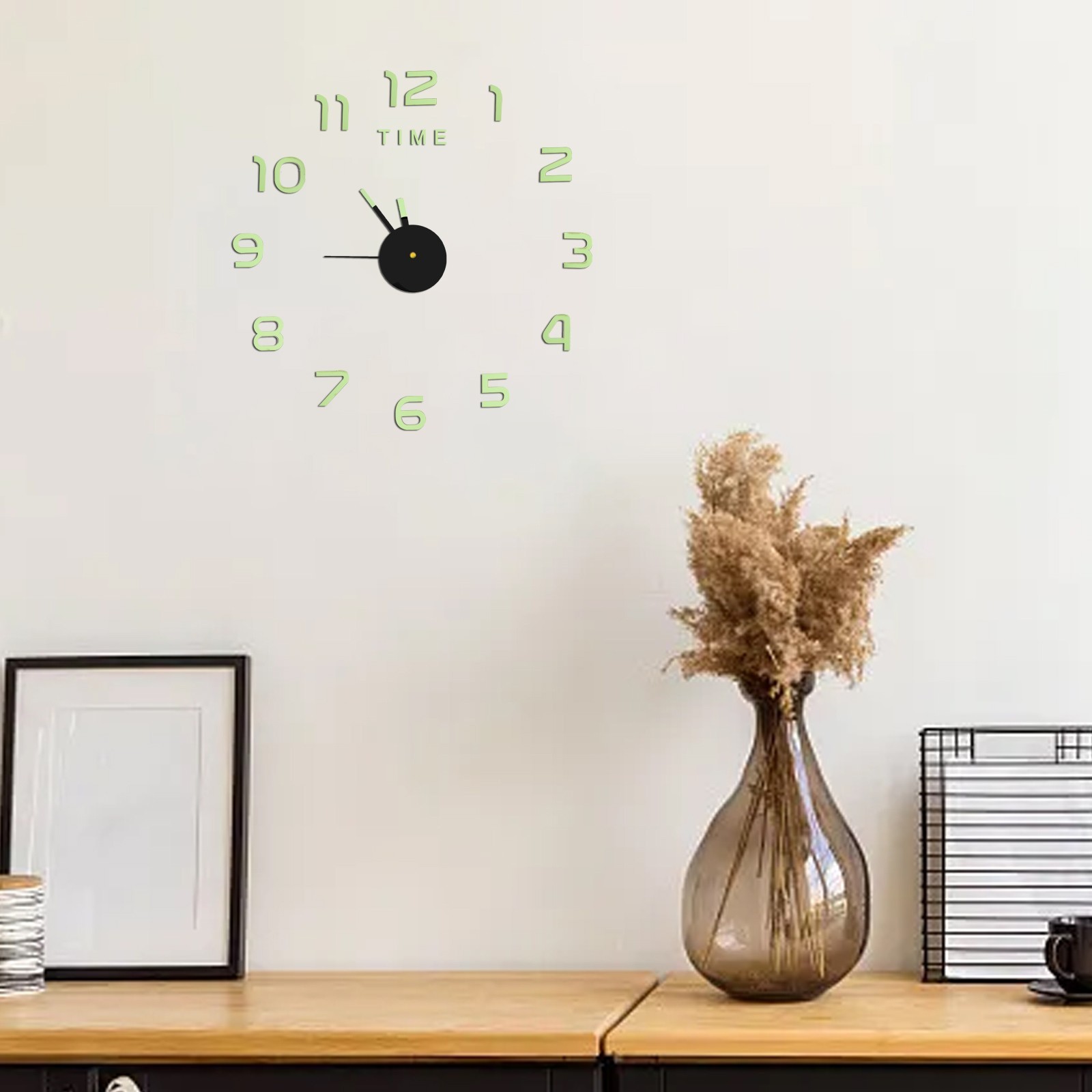 Contemporary Large Mirror Wall Clock for Modern Office and Home Design