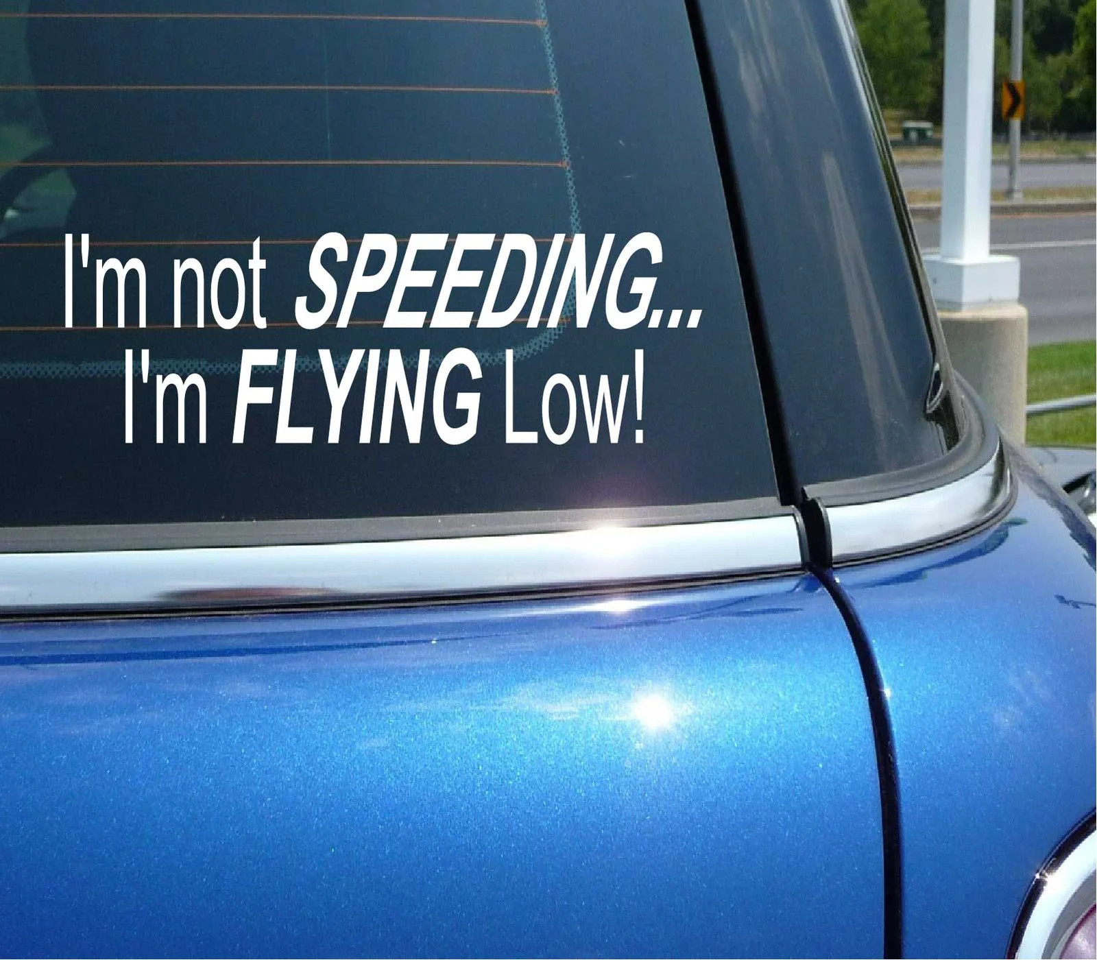 I’M NOT SPEEDING I’M FLYING LOW AIRPLANE PLANE DECAL STICKER ART CAR WALL DECOR