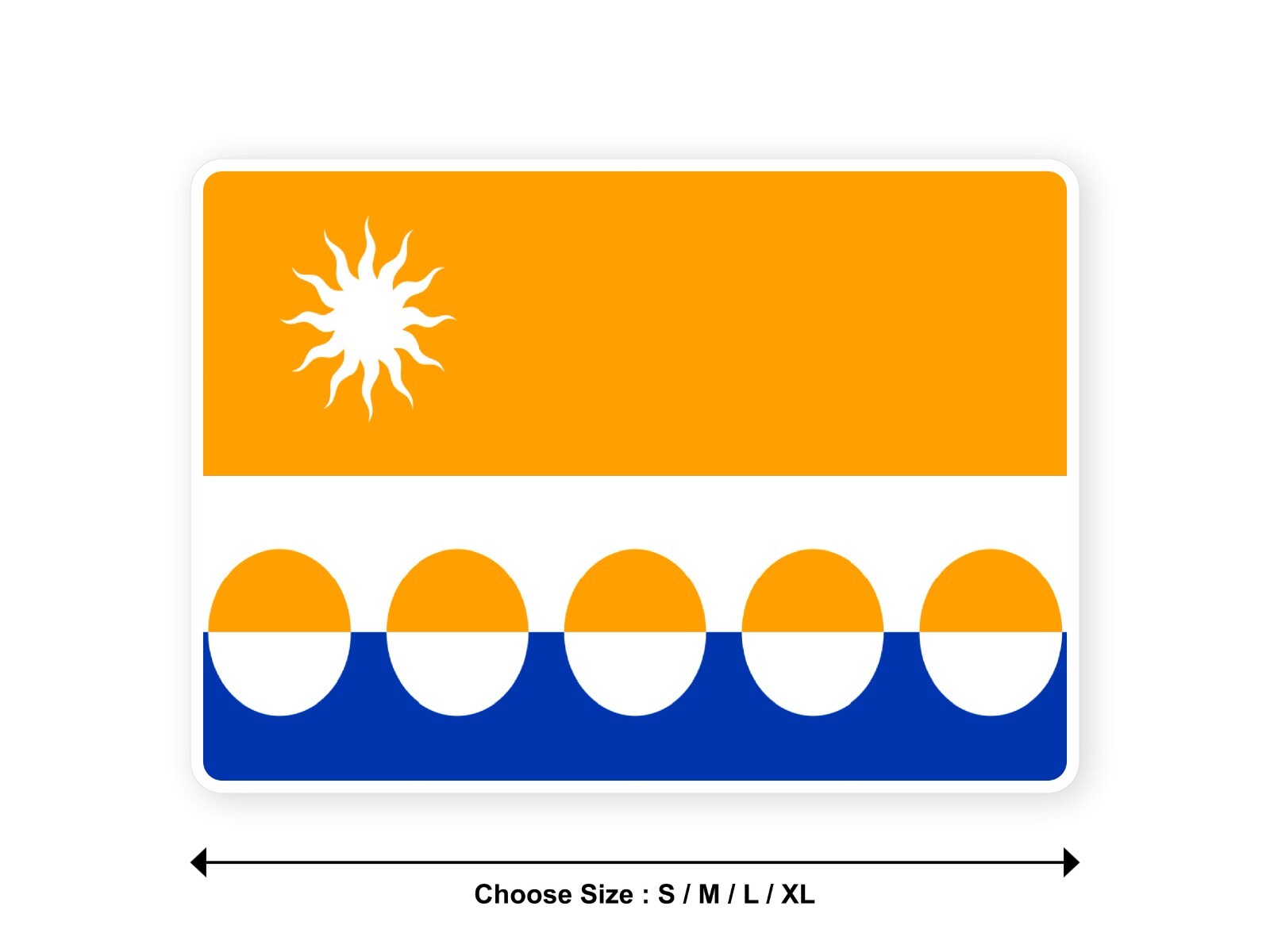 Sticker flag BANFFSHIRE united kingdom county 3,9”(S) -11”(XL) decal