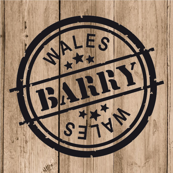 Barry Sticker Vinyl 10 cm / 4″ Decal Stamp Barry Wales Car Laptop Tablet Wall