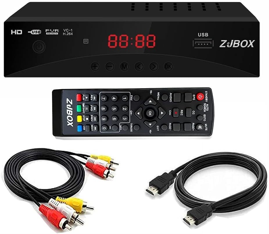 Digital TV Converter Box with HDMI Output and Recording Functionality