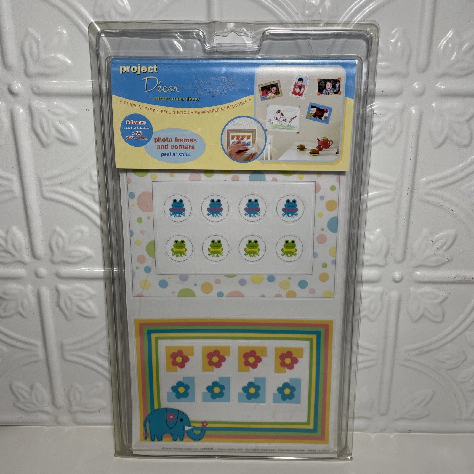 Project Decor Wall Sticker Flower Decal Peel & Stick Photo Frames Borders Corner