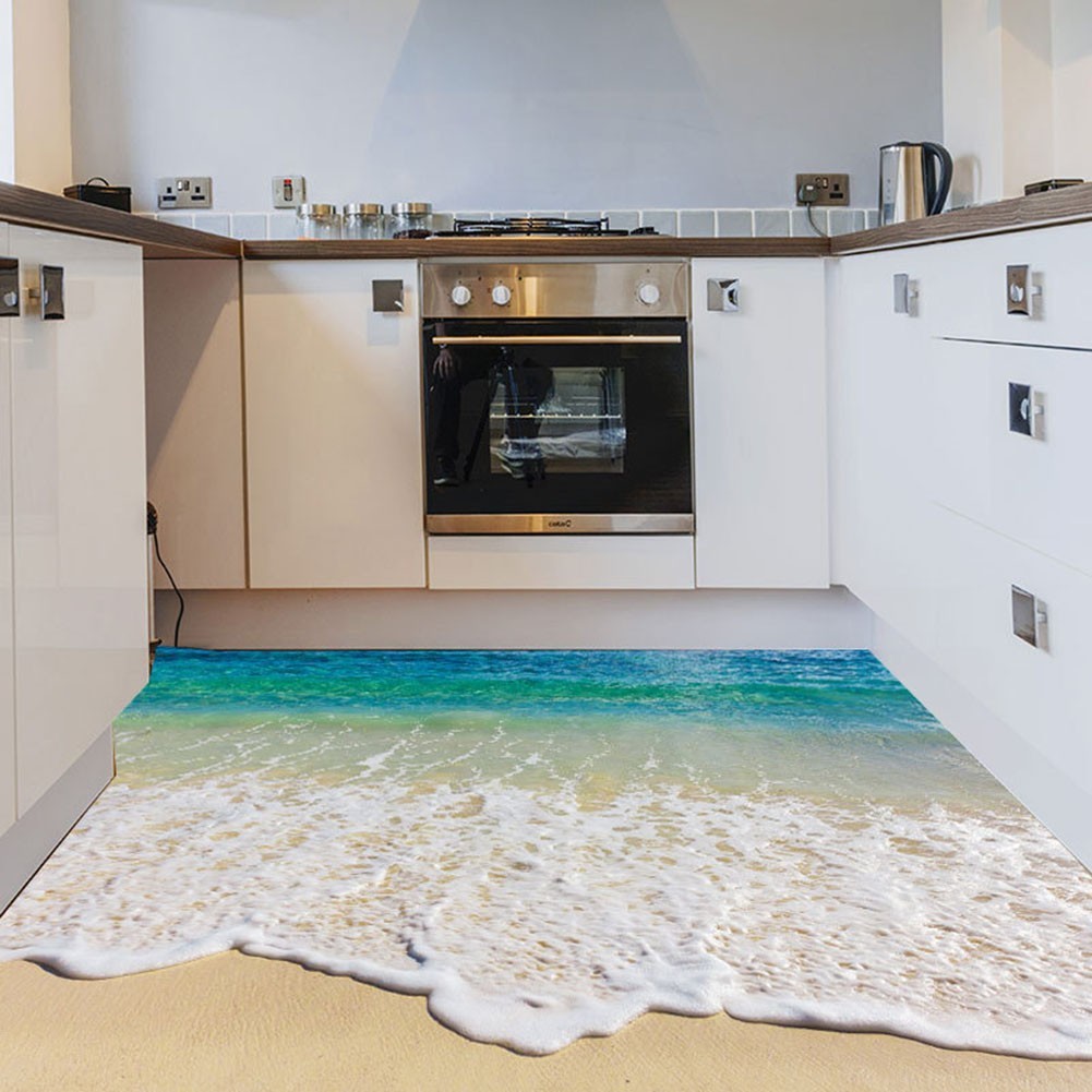High Quality None Floor Stickers Sticker Sea Stickers 1set 35.43*22.83″ 3D