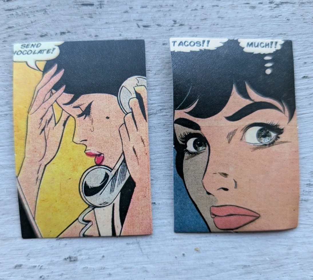 Haunted Active Spirit Positive Nice Good Woman Craving Sticker Lot Of 2 Pcs