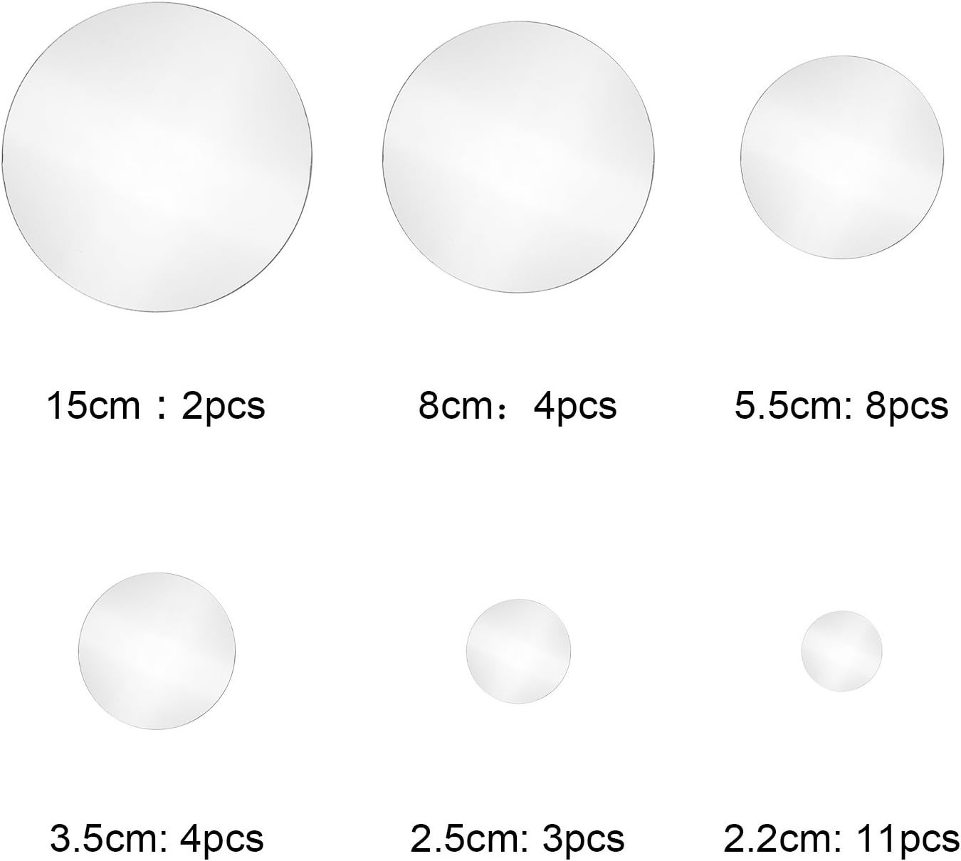 Transform Your Space with 32 Acrylic Round Mirror Wall Decals – Waterproof