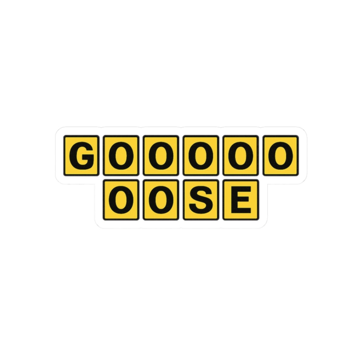 GOOSE Waffle House Sticker