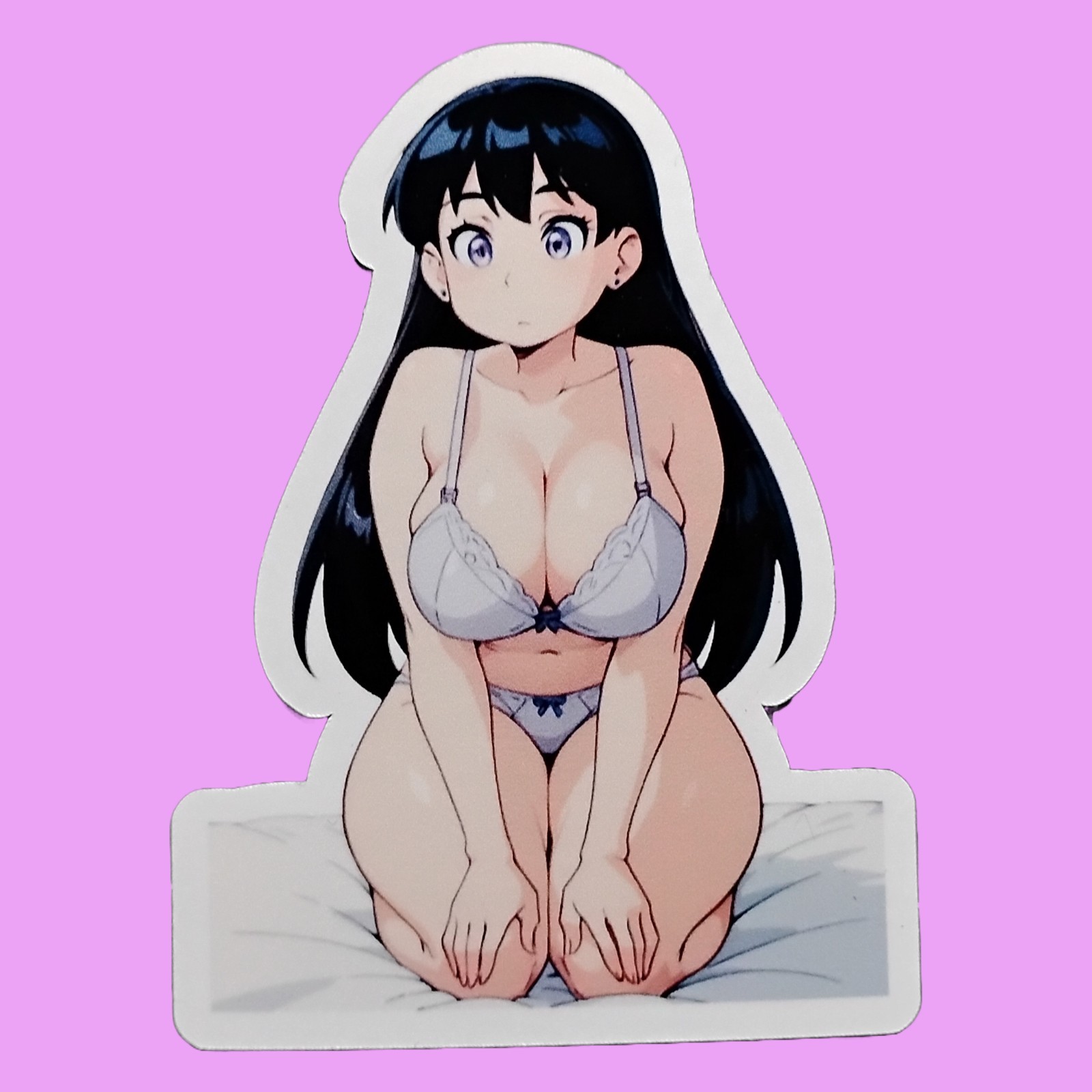 Anime Waifu Decal Sticker, Multiple Sizes Available