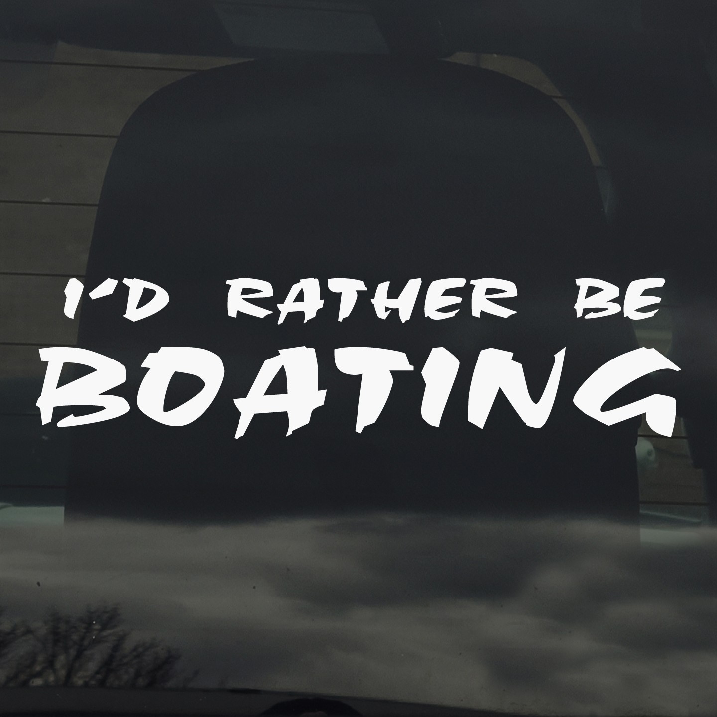 I’d Rather Be Boating Vinyl Decal Sticker for Car Window Laptop & More