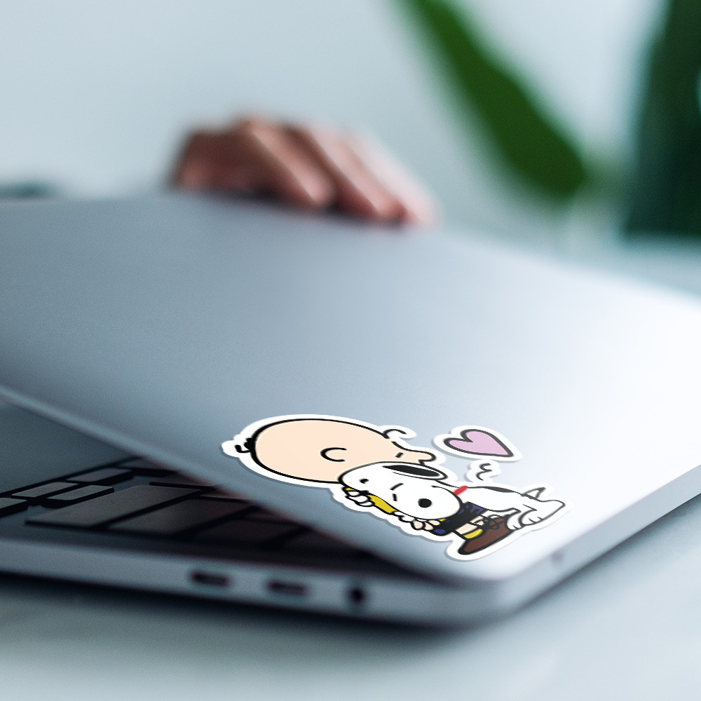 Peanuts Sticker Of Snoopy Hugging Charlie Brown Cute And Aesthetic 3.2″ x 4″