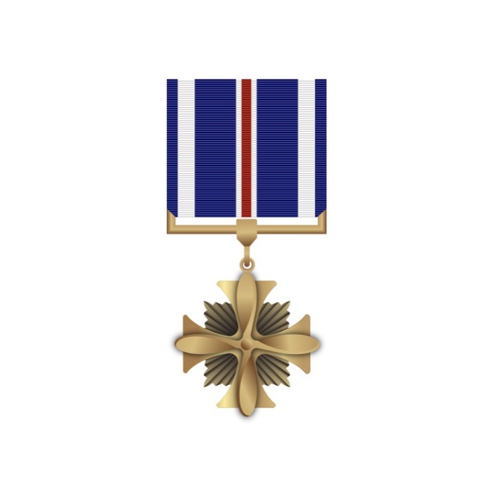 Distinguished Flying Cross Decal: Full Color, Vet Made | 4-Inch | $2 Shipping