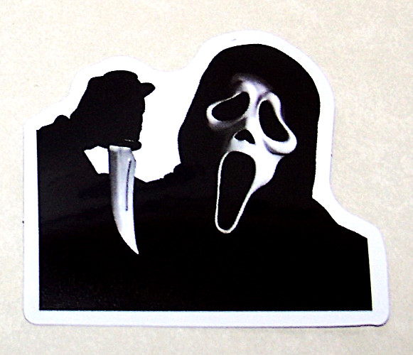 “SCREAM” Cut Sticker Decal Scary Movie Horror Film Ghost Face