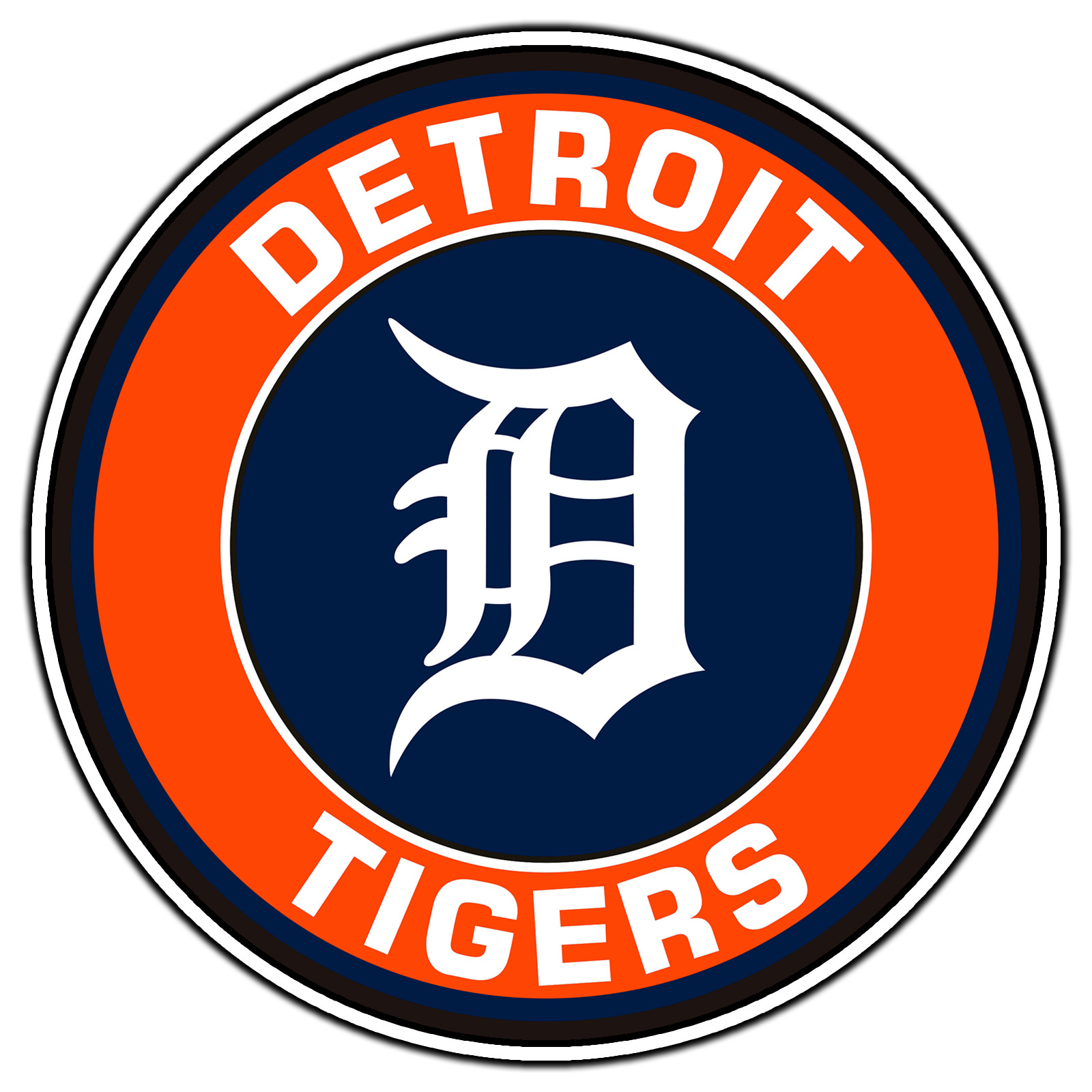 Detroit Tigers Emblem Logo #17 Baseball Sticker Waterproof Vinyl Decal Die-Cut