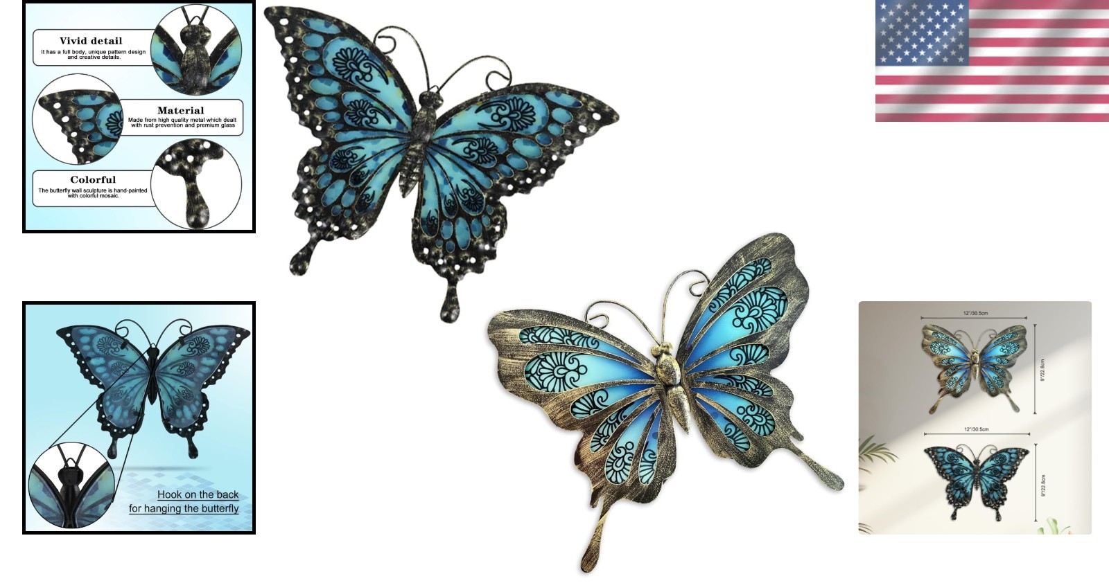 Handcrafted Butterfly Outdoor Decor – Lightweight Design