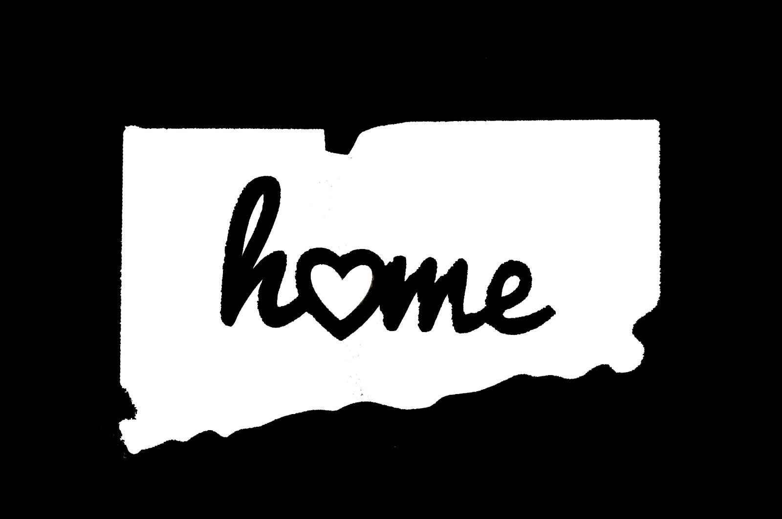 State of Connecticut Heart & Home Vinyl Decal Car Window Vehicle Sticker 75211