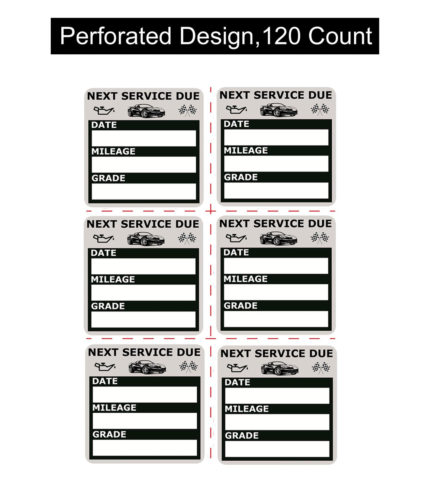 Static Cling Oil Change Reminder Labels Auto Maintenance Labels Window Cling …
