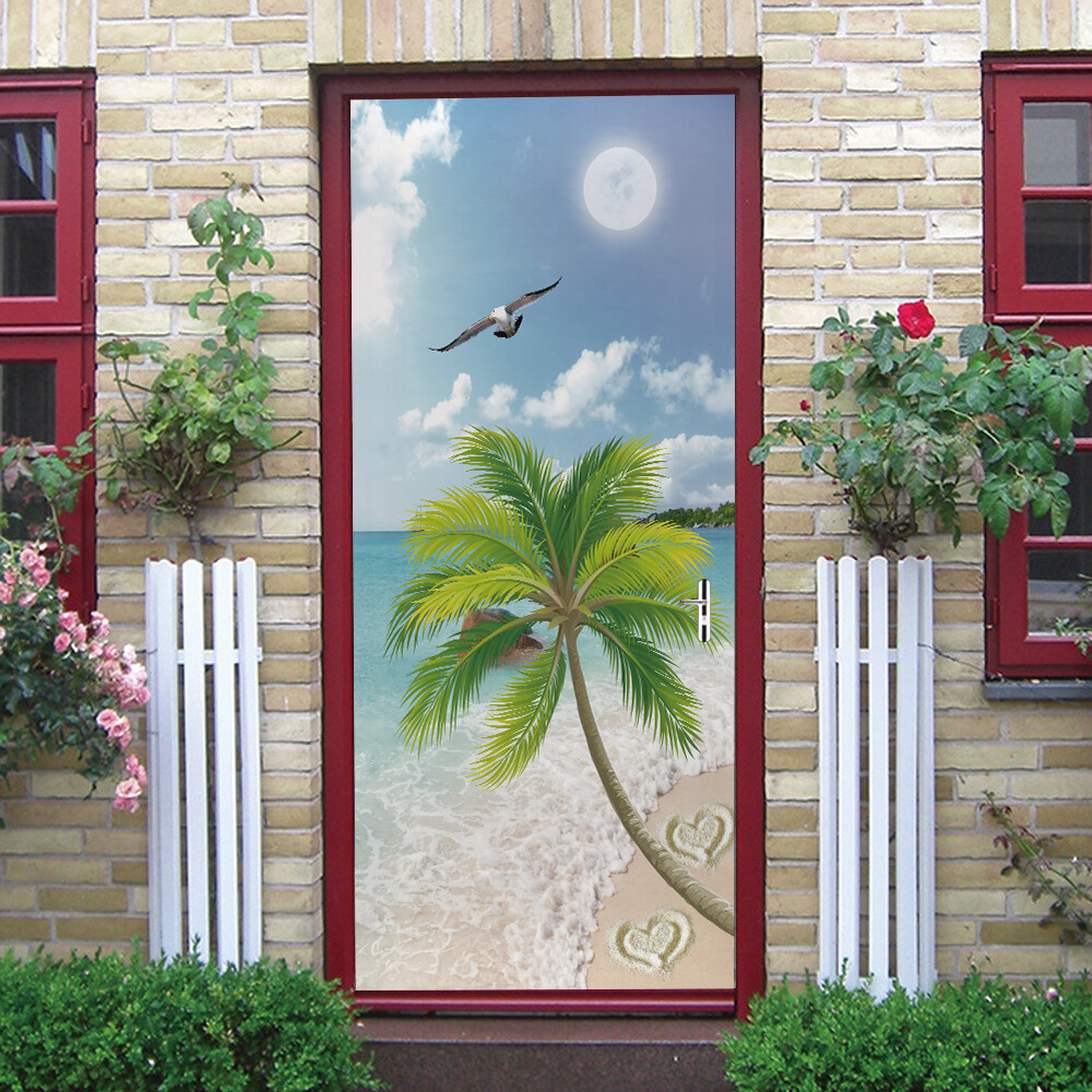 WALL, DOOR STICKER Gothic Retro Arch Self-adhesive Waterproof Mural Decals Cover