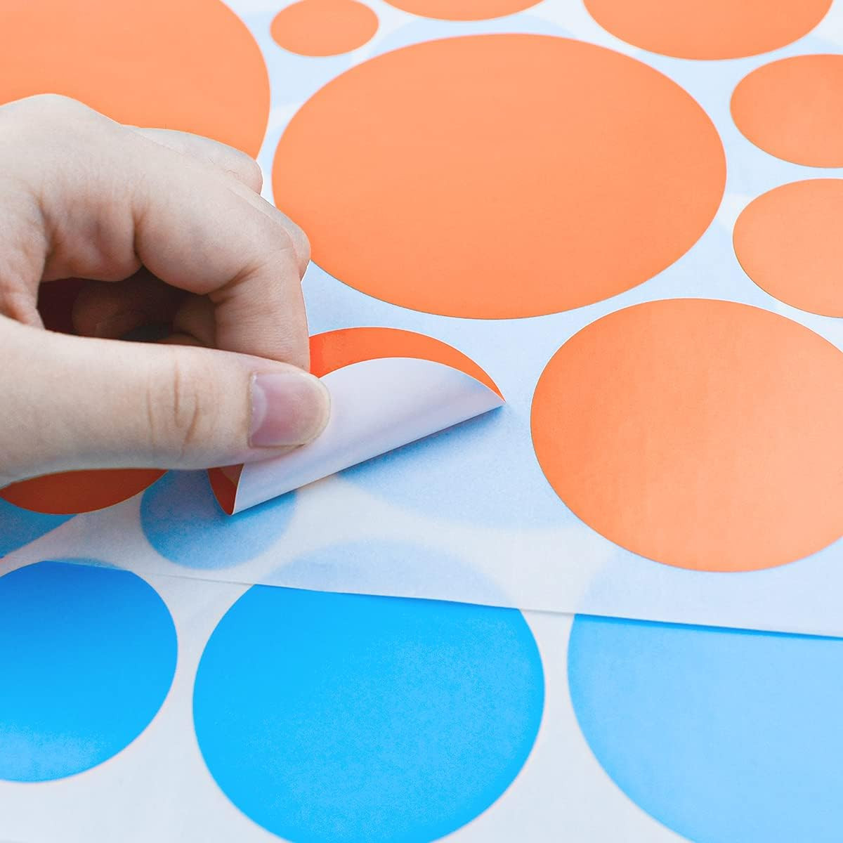 264 Pieces Polka Dot Wall Decals Circles Decals for Wall Vinyl Dots Stickers Set