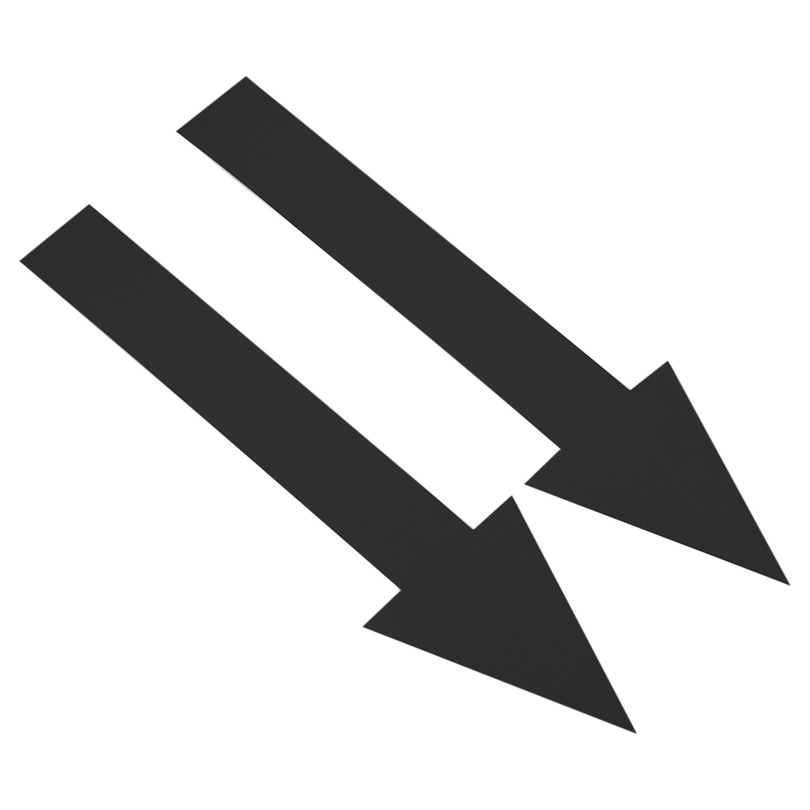 10Pcs 8″ L Directional Arrow Sticker Self Adhesive Decal Sign Black