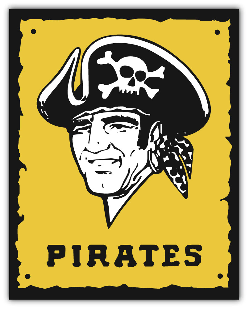 Pittsburgh Pirates MLB Baseball Sport Logo Car Bumper Sticker Decal “SIZES”
