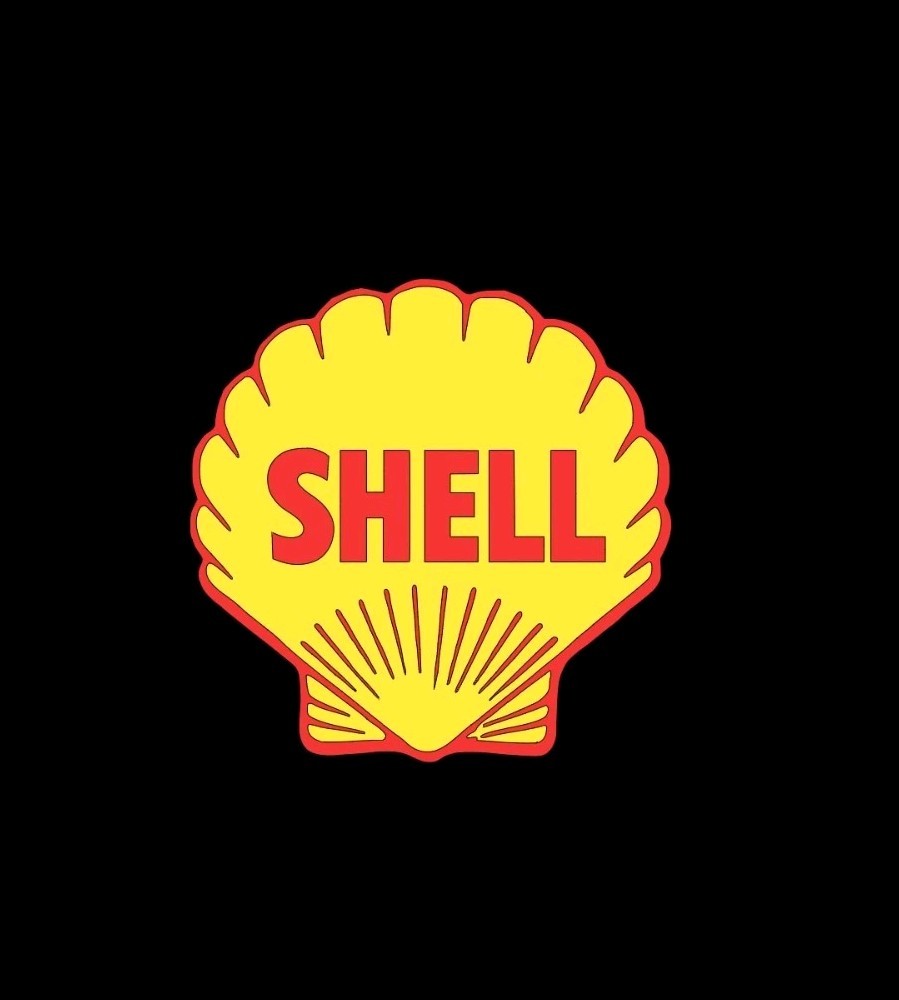 Shell Oil Retro Vinyl Sticker – Racing – Gasoline -Vintage Classic Hot Rod 4×4!