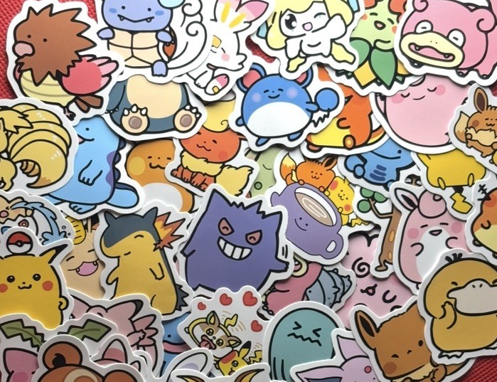 Blind Bag! 5X Random Kawaii Pokemon Stickers! Fun Mystery Decals Free Shipping!
