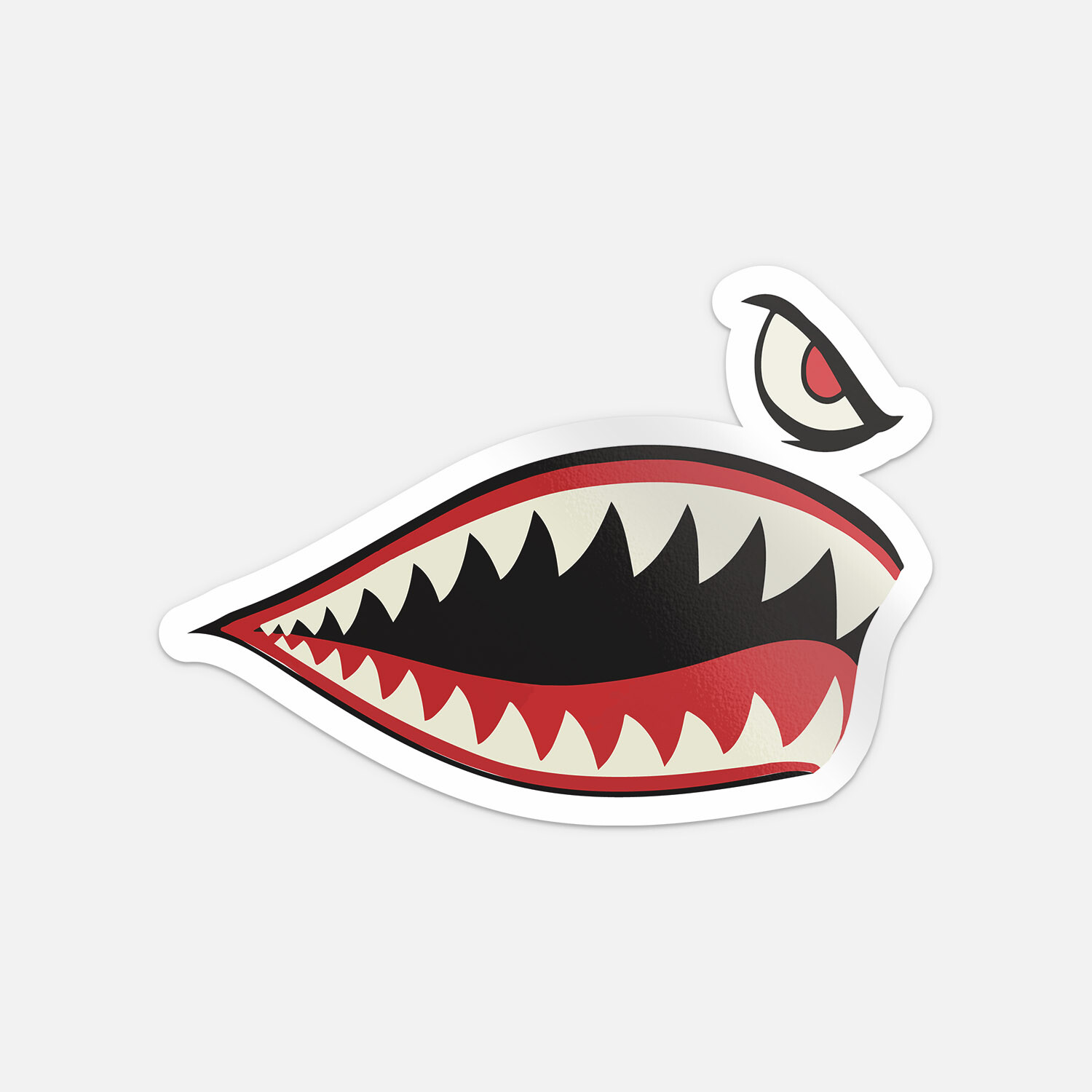 Flying Tigers Nose Art Car Bumper Vinyl Sticker Decal