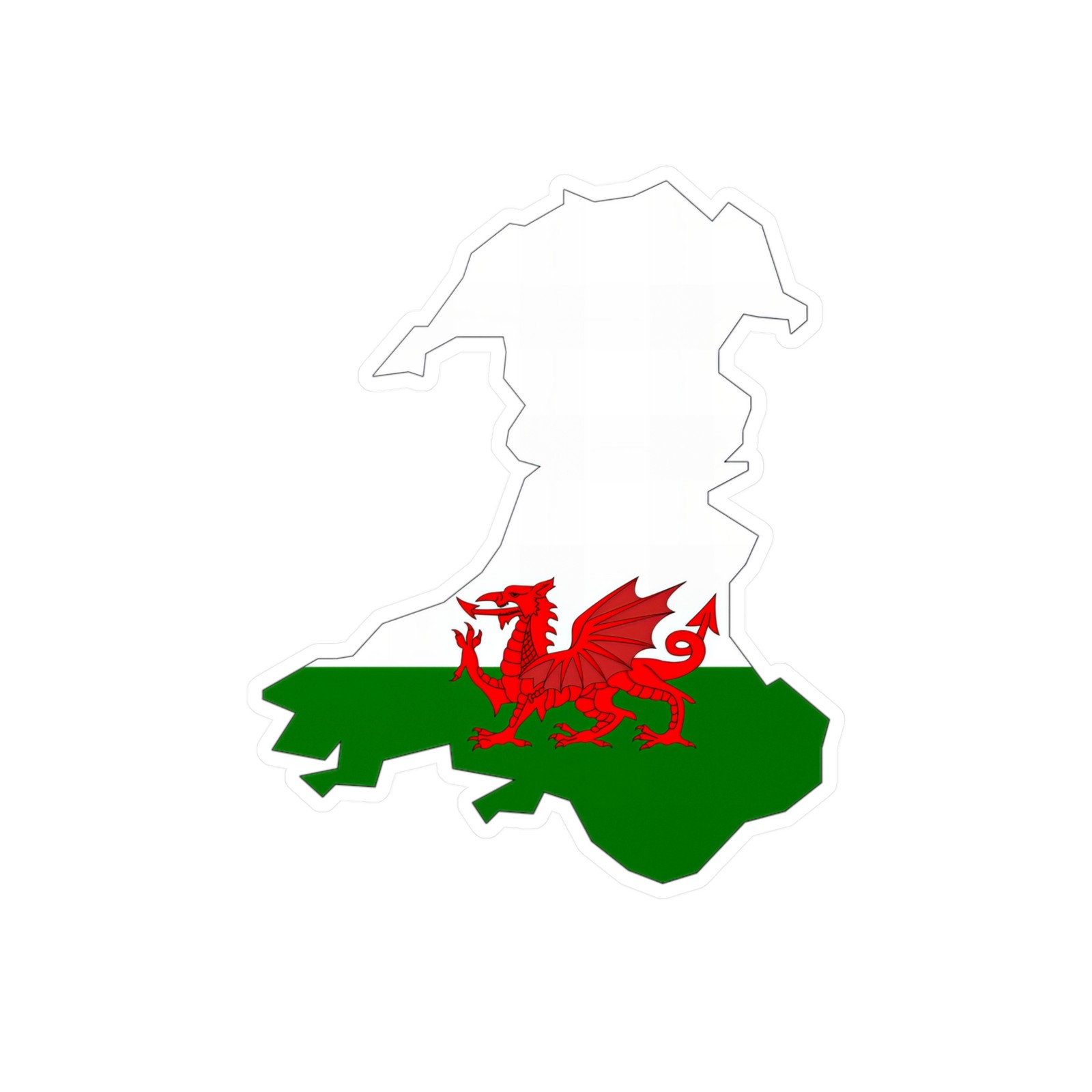 Principality of Wales Flag of Welsh Dragon Royal Badge of Wales Stickers Decals