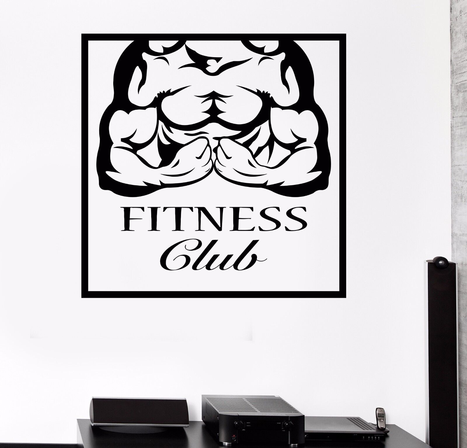 Vinyl Wall Decal Fitness Club Bodybuilding Sports Gym Stickers (218ig)
