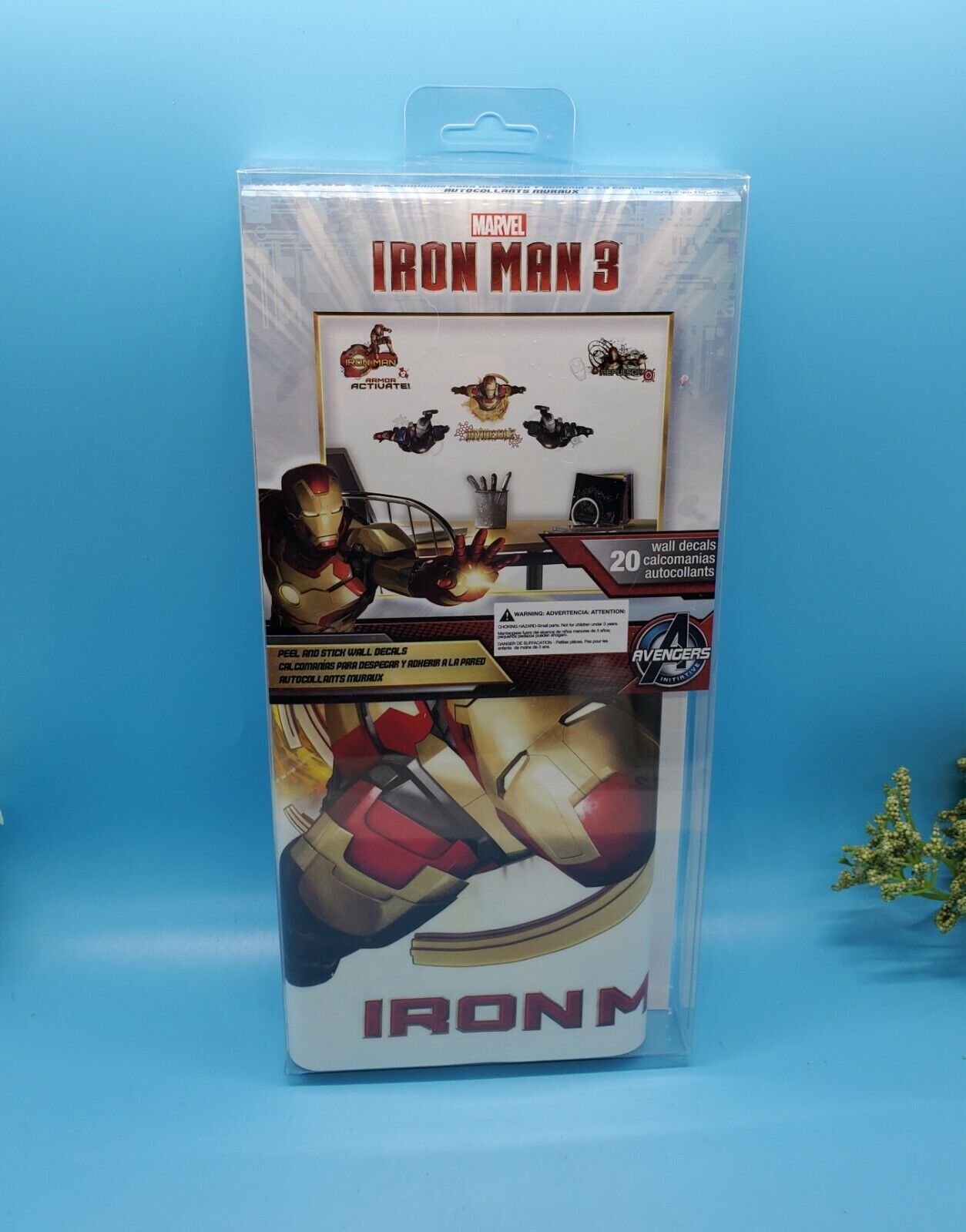 Marvel Iron Man 3 Peel and Stick Wall Decals Set Of 20