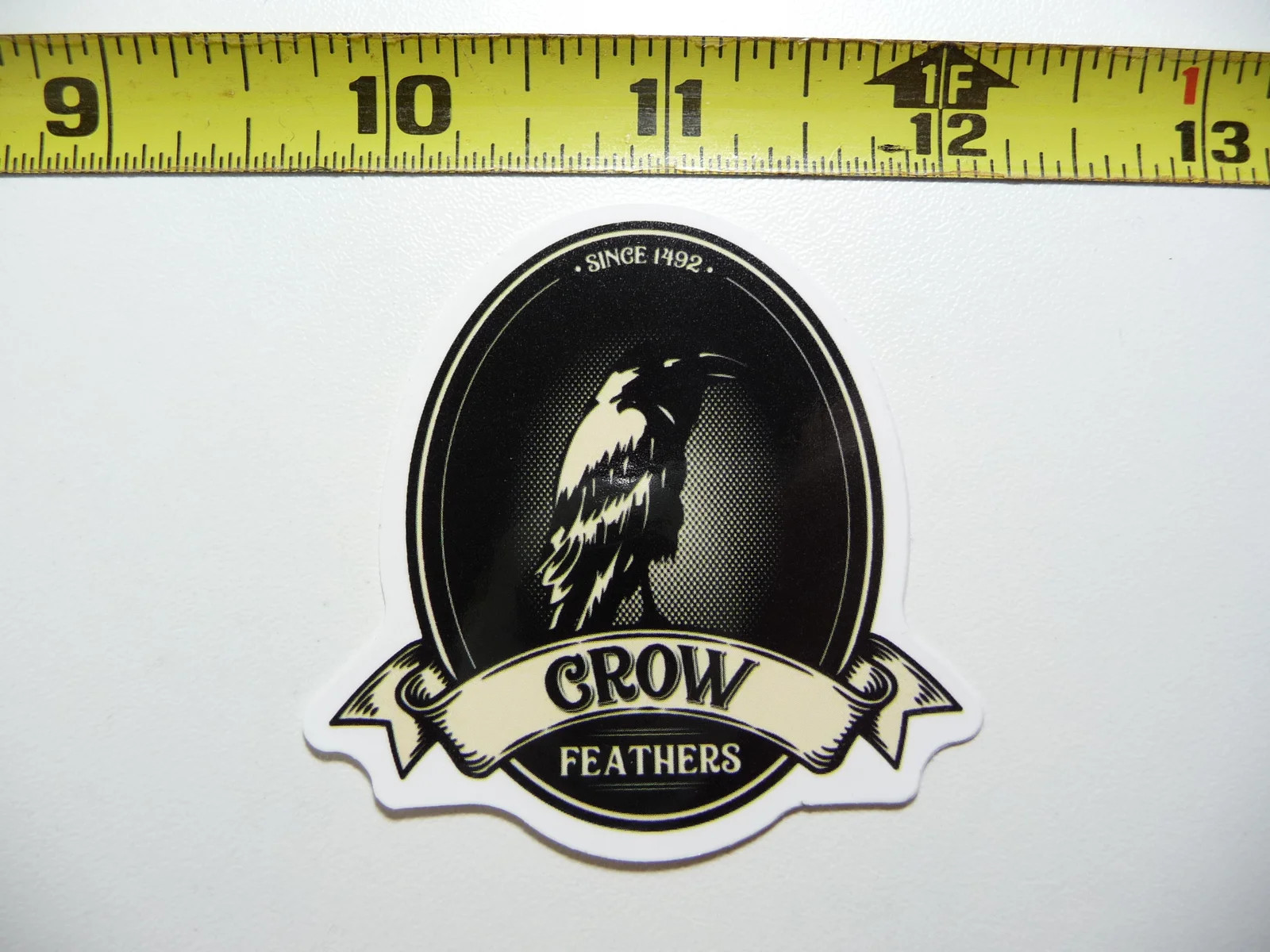 1492 CROW FEATHERS SMALL STICKER DECAL WITCHCRAFT POTION SPELL WITCH GOTH