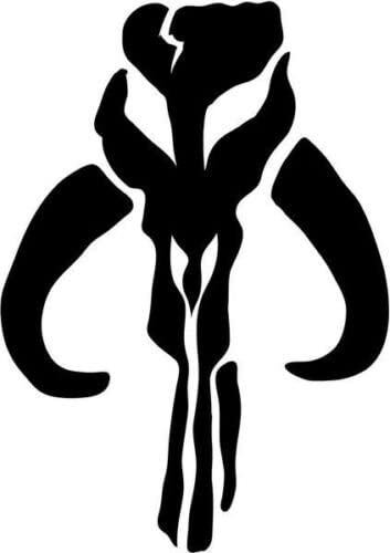 Bantha Skull Mandalorian Boba Fett Vinyl Die Cut Decal Free Ship