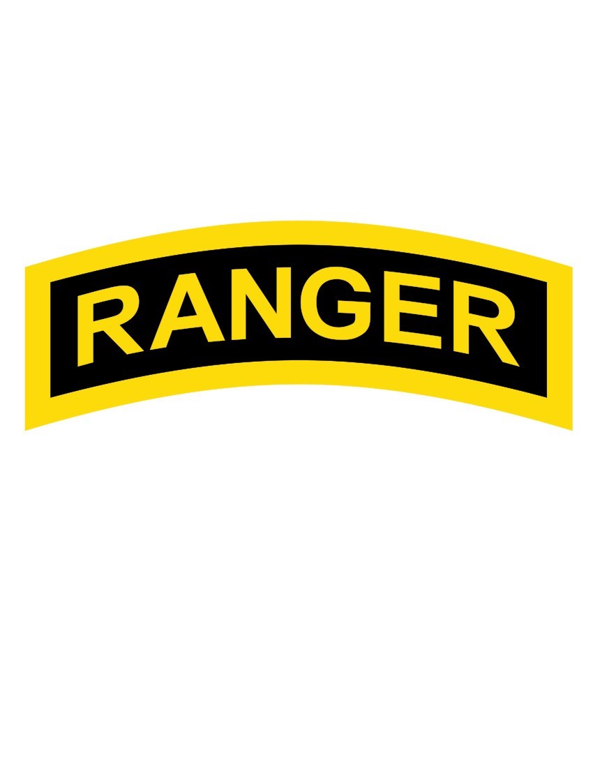 U.S. Army Ranger Tab Car Vinyl Window Decal/Sticker