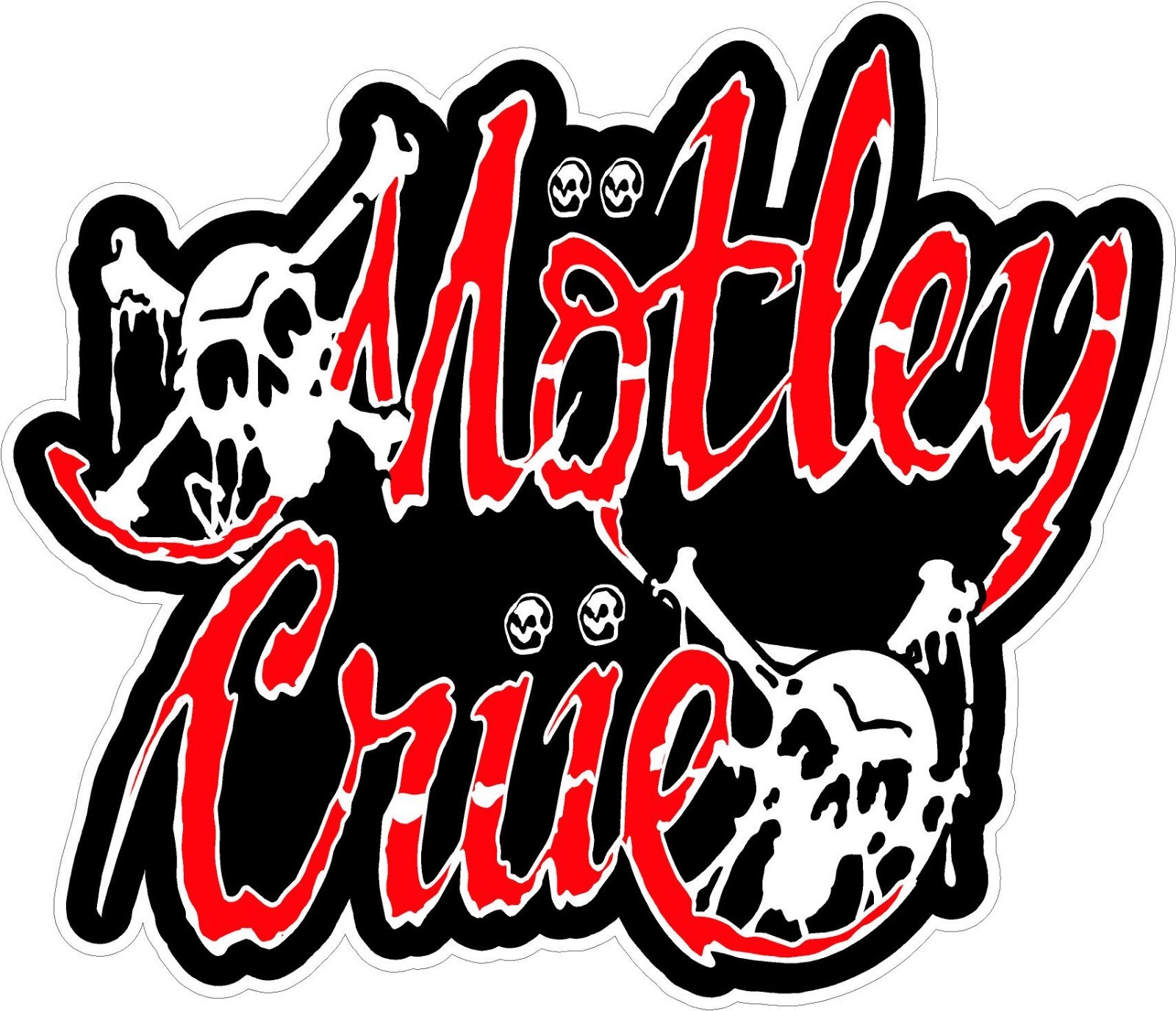 Motley Crue Logo Decal Sticker 80’s Heavy Metal Rock The Dirt