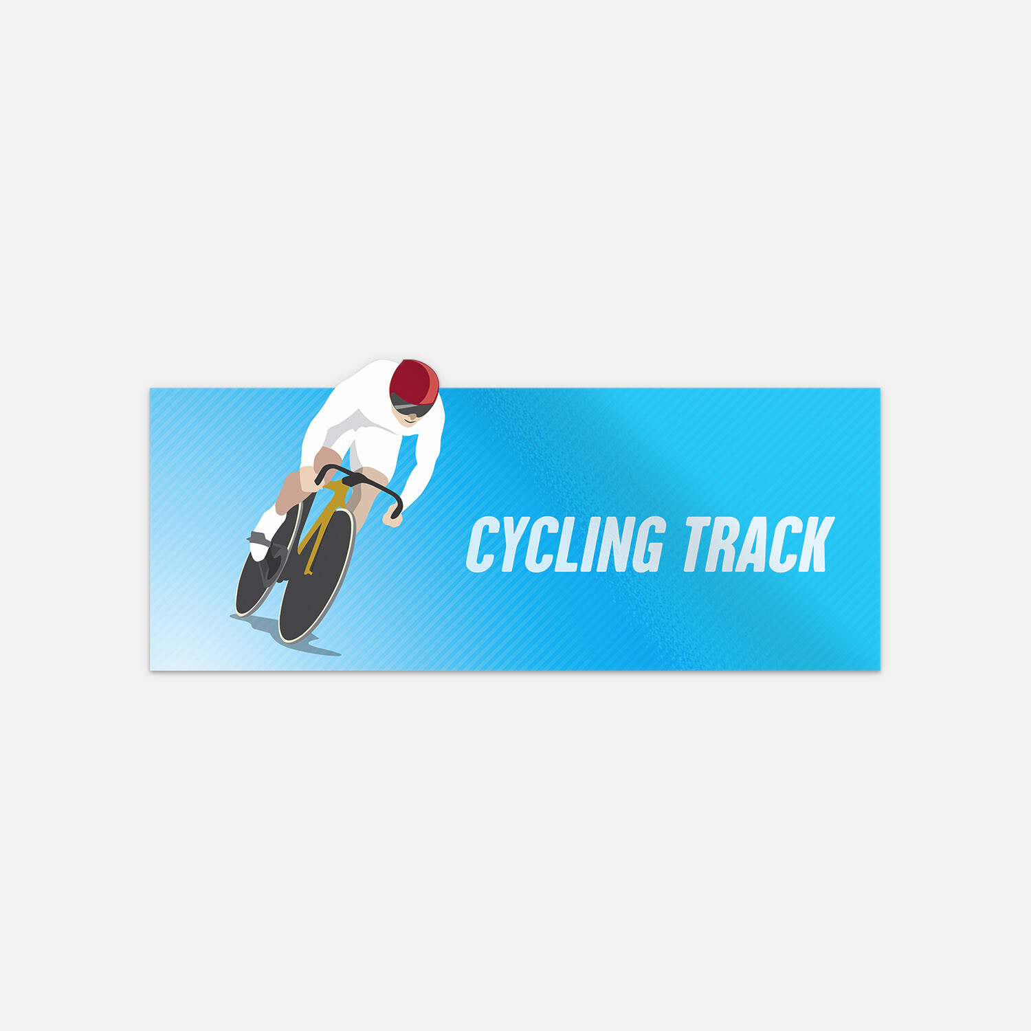 Cycling Track Olympic Sport Vinyl Sticker Decal