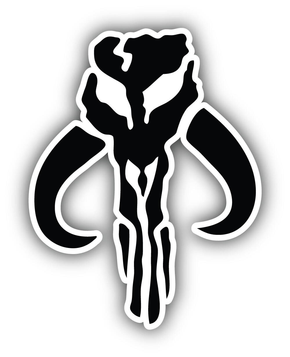 Star Wars Cartoon Mandalorians Sticker Bumper Decal – ”SIZES”