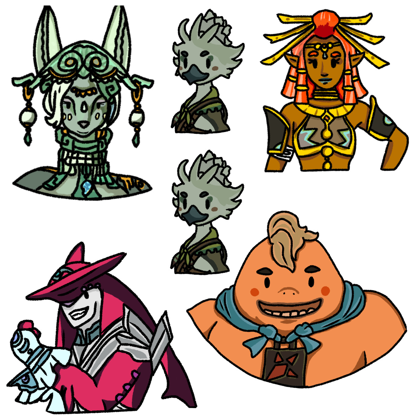 Legend of Zelda Fan Art -TOTK Sticker Princes Zelda Sticker – Free Shipping