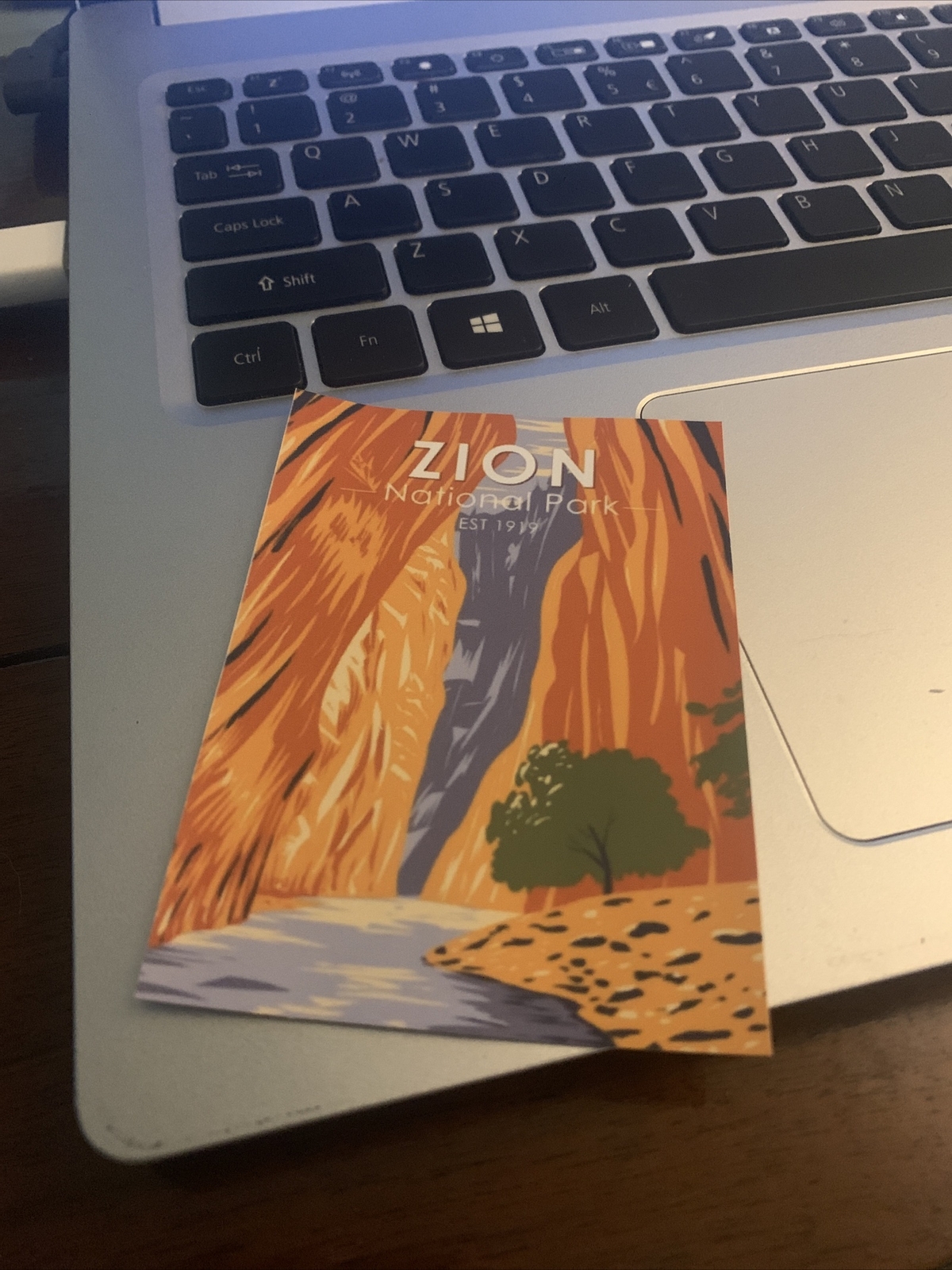Zion National Park Sticker, Laminated Heavy Duty Waterproof
