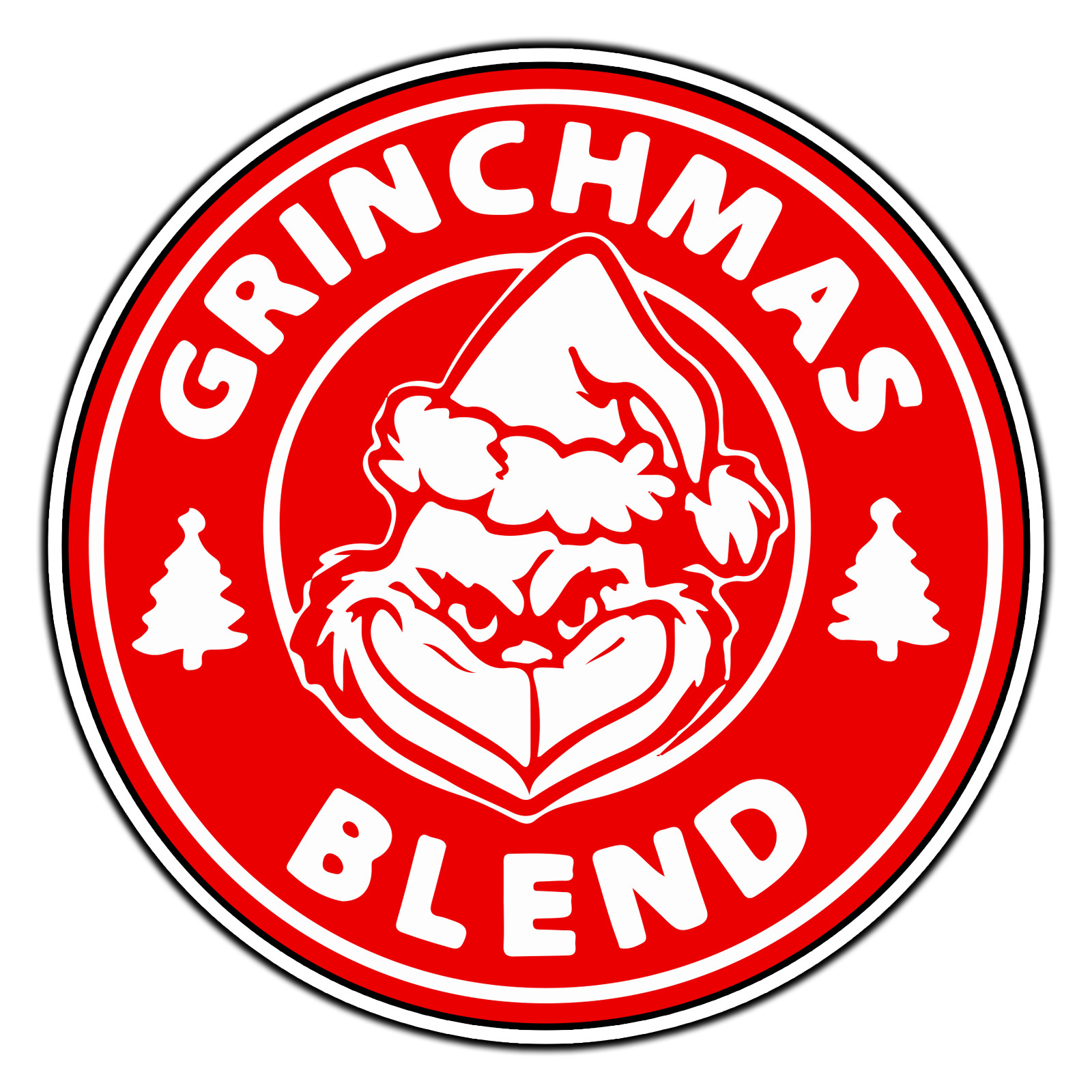 The Grinch Grinchmas Blend Red Christmas Sticker Waterproof Vinyl Decal Die-Cut