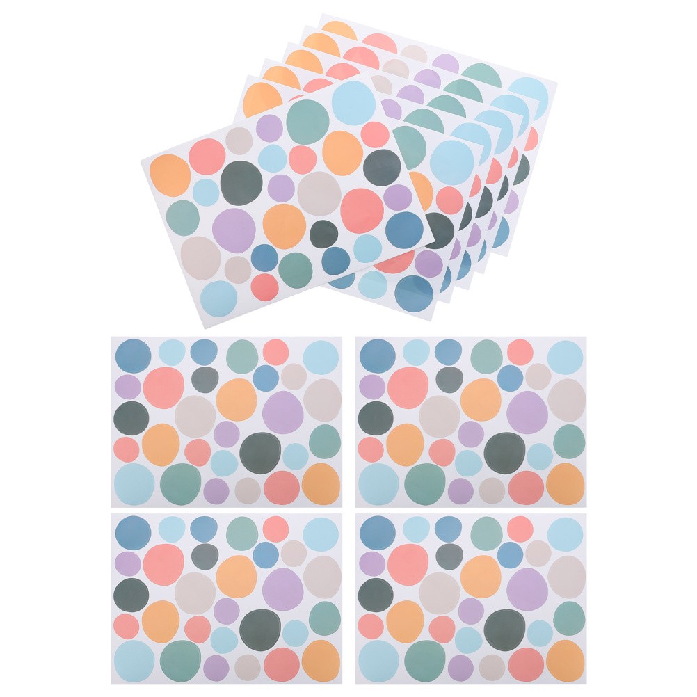 10 Pcs Colorful Irregular Dot Wall Decals Boho Stickers Self Adhesive Nursery
